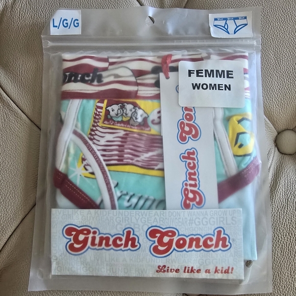 Ginch Gonch Love Bacon Panties Briefs Underware Live Like A Kid Size L - Picture 2 of 6